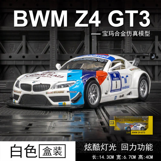 BMW Z4 GT3 Diecast Car Model – 1:32 Scale CCA Racing Edition