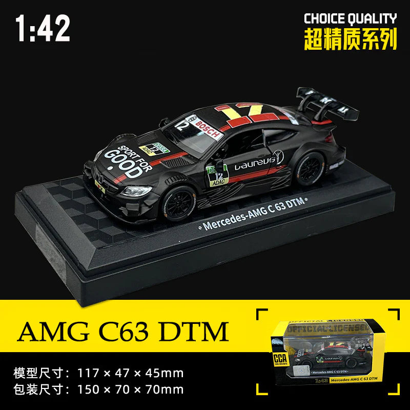 Mercedes-AMG C63 DTM Diecast Car Model – 1:42 Scale CCA Racing Edition