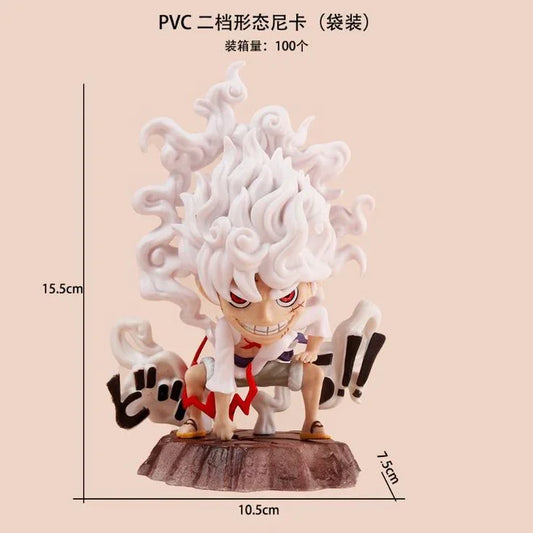 Luffy Gear 5 Attack Pose Figure – 15.5 cm One Piece Anime Collectible - Drakon Lifestyle India