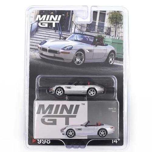 Mini GT #998 BMW Z8 Silver Convertible 1:64 Diecast Model Car
