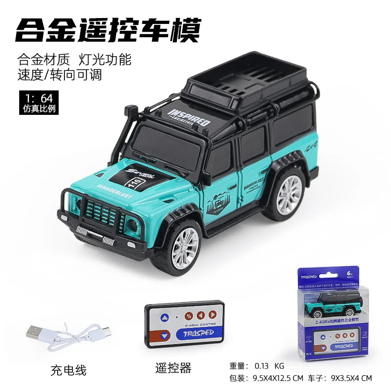 1:64 Mini Alloy Remote Control Off-Road SUV (Green)