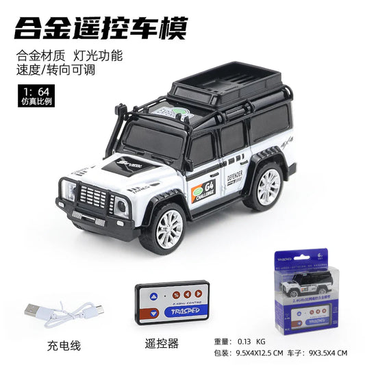 1:64 Mini Alloy Remote Control Off-Road SUV (White)