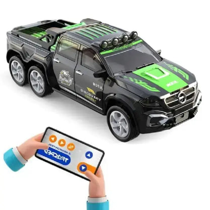 1:64 Mini Alloy Remote Control Drift Racing Truck (Black & Green)