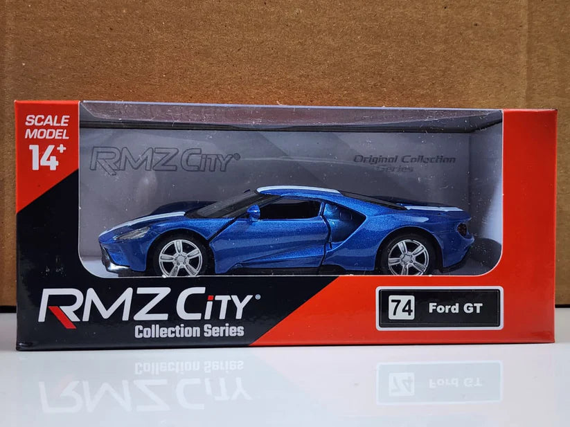 1:64 RMZ City Official Licensed Blue Ford GT Diecast Car