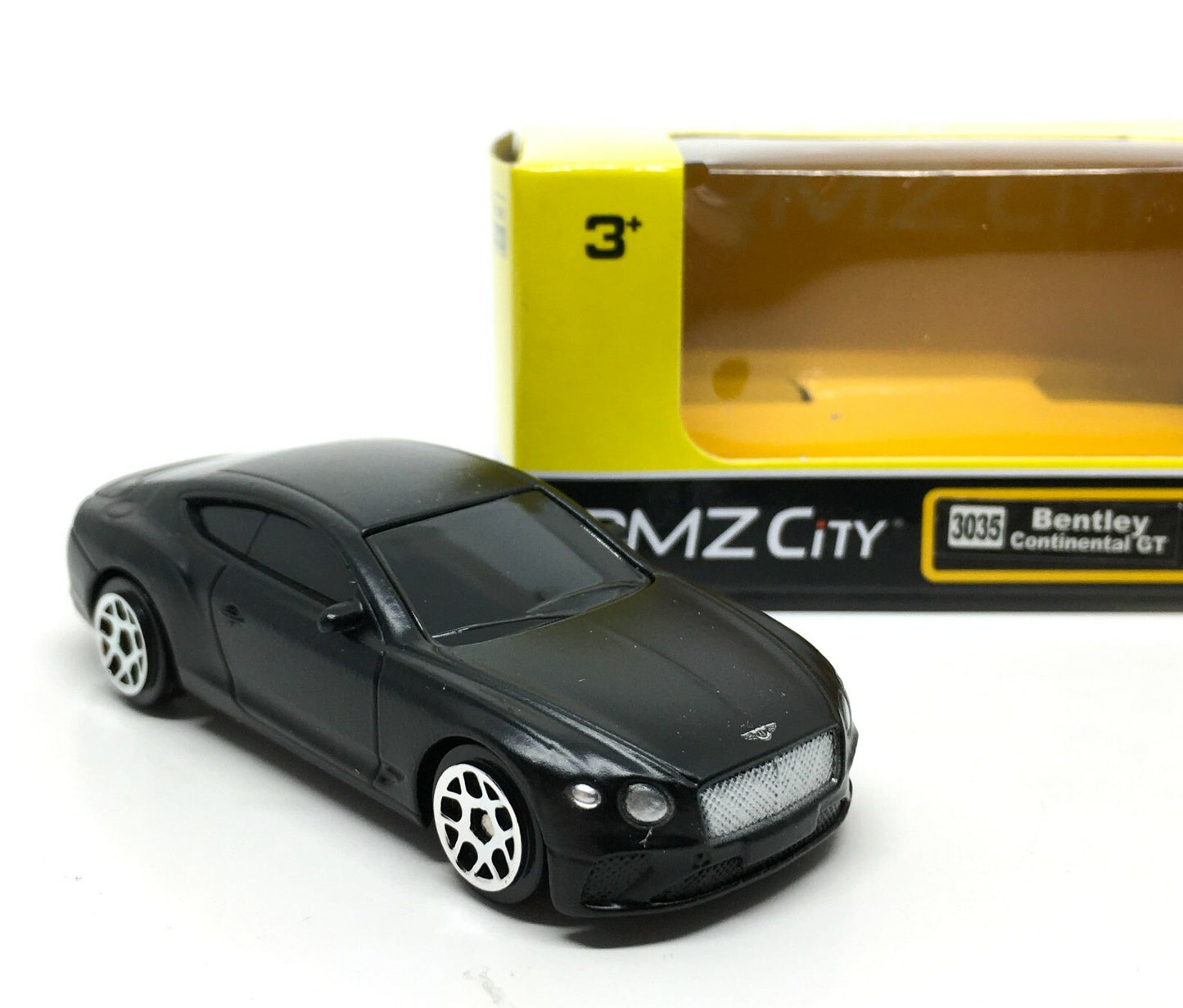 1:64 RMZ City Official Licensed Matte Black Bentley Continental GT Diecast Car