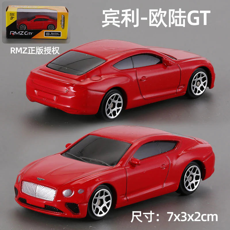 1:64 RMZ City Official Licensed Red Bentley Continental GT Diecast Car