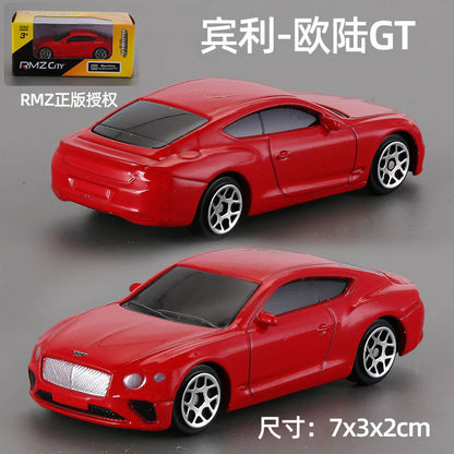 1:64 RMZ City Official Licensed Red Bentley Continental GT Diecast Car