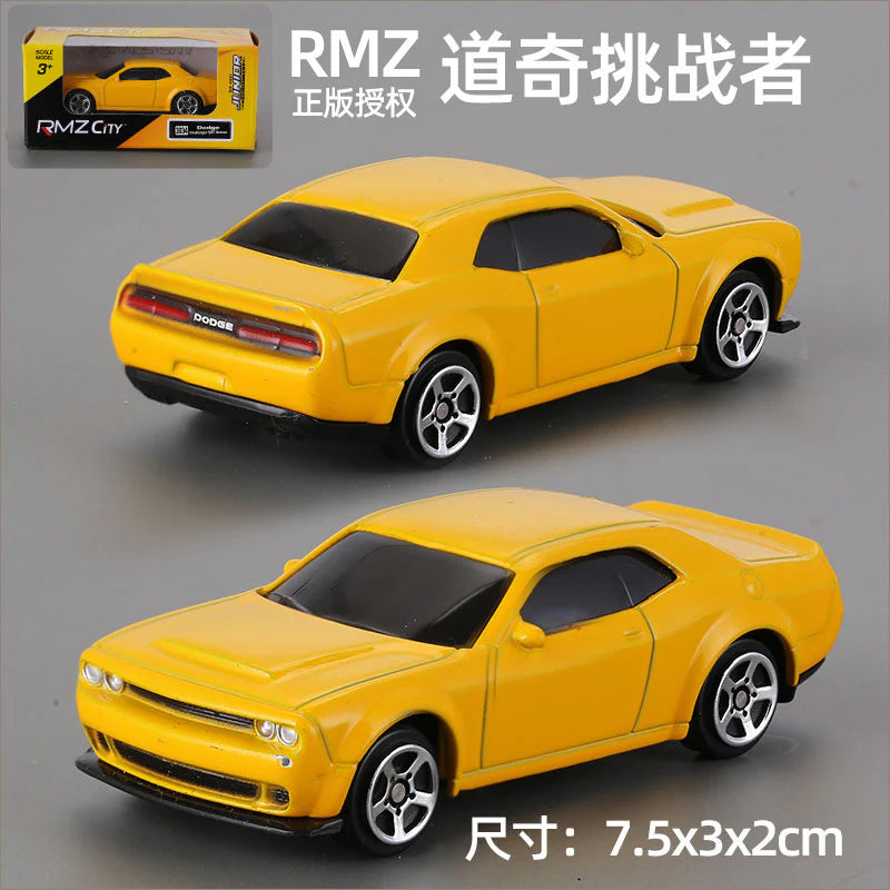 1:64 RMZ City Official Licensed Yellow Dodge Challenger SRT Demon Diecast Car