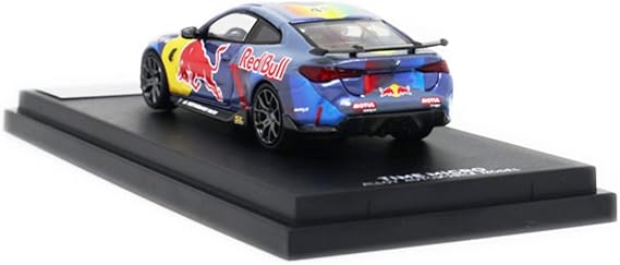 1:64 M4 Sports Car Diecast Model – Red Bull Racing Livery with Display Base.