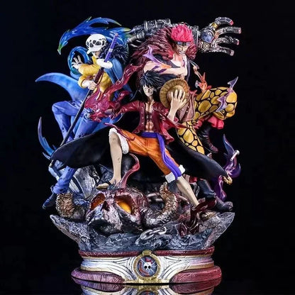 One Piece Ultimate Trio Luffy Law Kid Action Figure – Anime Collectible Statue (20 cm)