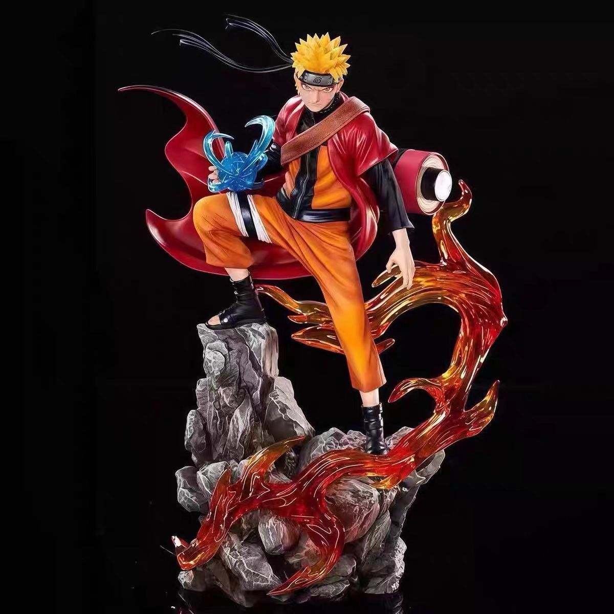 Naruto Uzumaki Rasengan Fire Effect Statue – 25 CM Anime Action Figure