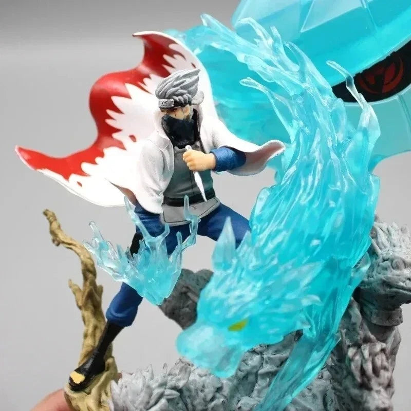 Naruto Shippuden Kakashi 28 cm Collectible Figure with Susanoo Water Dragon Effect