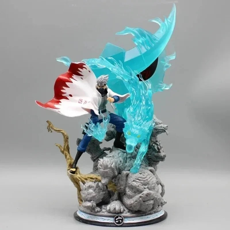 Naruto Shippuden Kakashi 28 cm Collectible Figure with Susanoo Water Dragon Effect