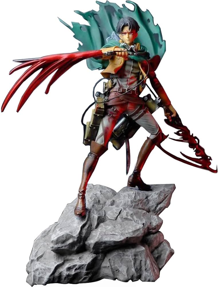 Levi Ackerman Battle Mode Action Figure – 36 cm | Attack on Titan Premium Collectible