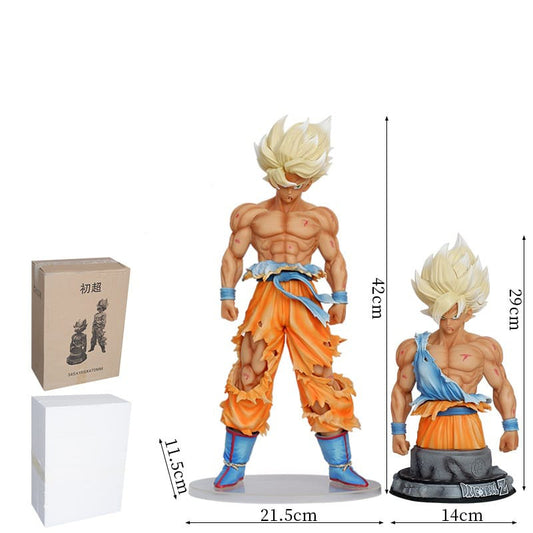 Dragon Ball Z Super Saiyan Goku 42 cm Figure with Swap Heads & Torso