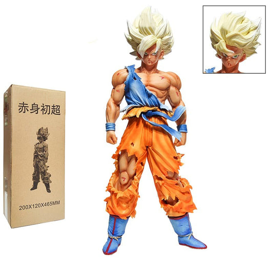 Dragon Ball Z Super Saiyan Goku 42 cm Collectible Figure with Extra Head Swap