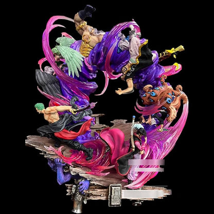 One Piece Zoro vs King Onigashima Battle GK Statue – 23 CM Anime Figure