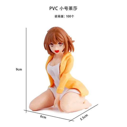 Anime Girl Sitting Pose Figure – 9 cm Reisalin Stout Inspired Collectible - Drakon Lifestyle India