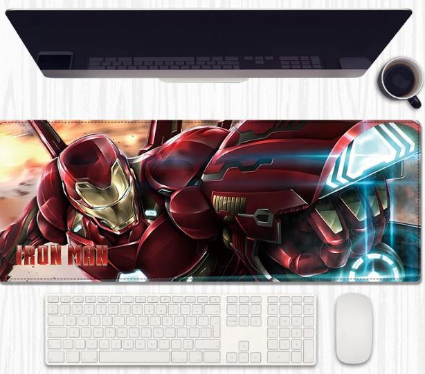 Armored Genius Desk Mat 80×30 cm – Extended Keyboard & Mouse Pad with Anti‑Slip Rubber and Stitched Edges