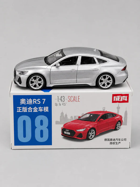Audi RS7 Official Licensed 1:43 Scale Die Cast Metal Car Model – Silver Collectible