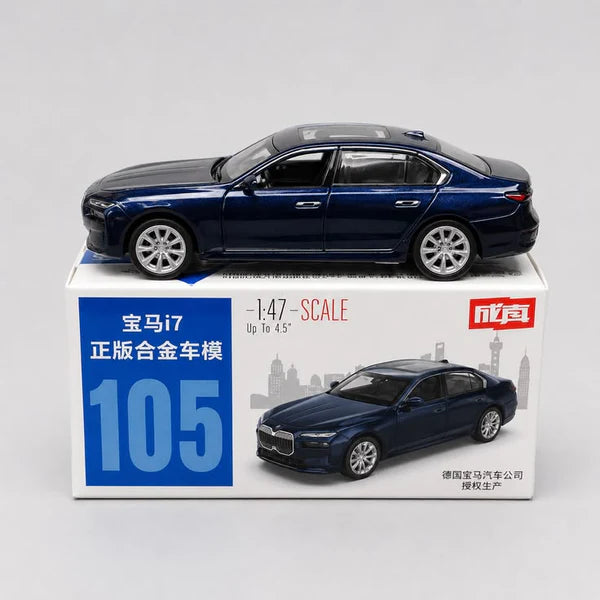 BMW i7 1:47 Scale Diecast Model Car – Official Licensed Edition