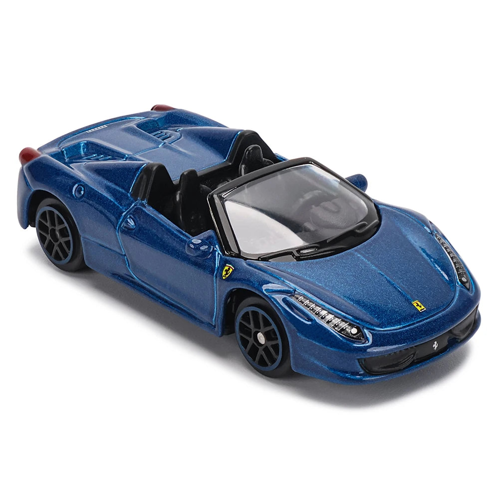 Bburago Ferrari 458 Spider Diecast Model Car – 1:64 Scale Convertible Collectible