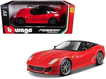 Bburago Ferrari 599 GTO Diecast Model Car – 1:64 Scale Collectible