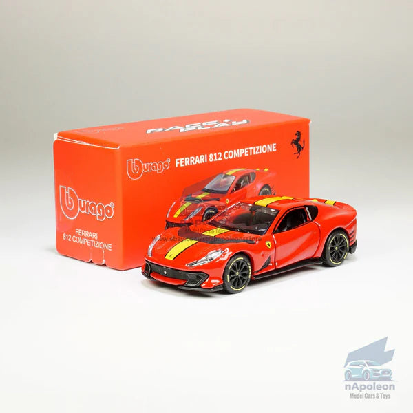 Bburago Ferrari 812 Competizione Diecast Model Car – 1:64 Scale Collectible
