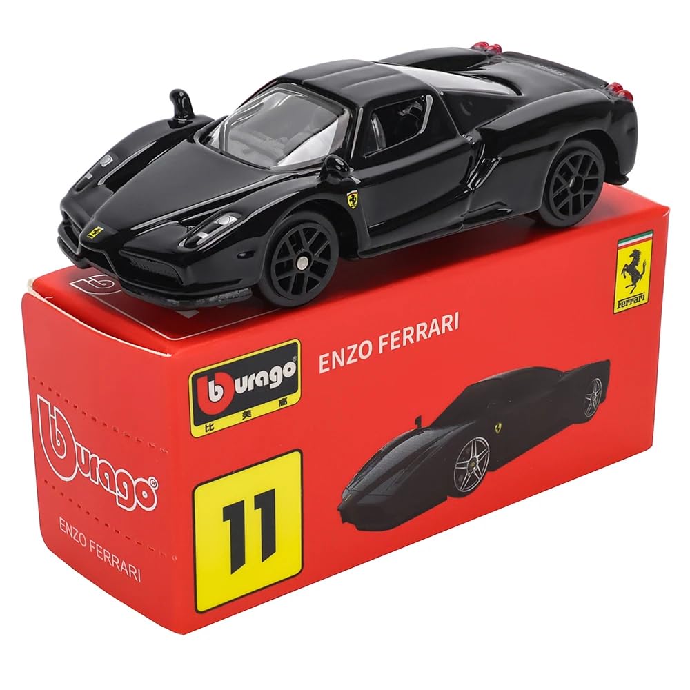 Bburago Ferrari Enzo Diecast Model Car – 1:64 Scale Black Collectible