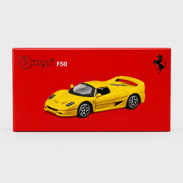 Bburago Ferrari F50 1:64 Scale Die Cast Model Car – Official Collectible