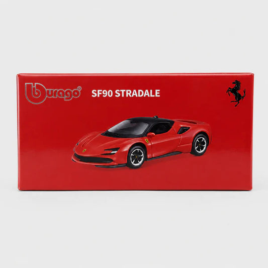 Bburago Ferrari SF90 Stradale 1:64 Scale Die Cast Model Car – Standard & Assetto Fiorano Variants