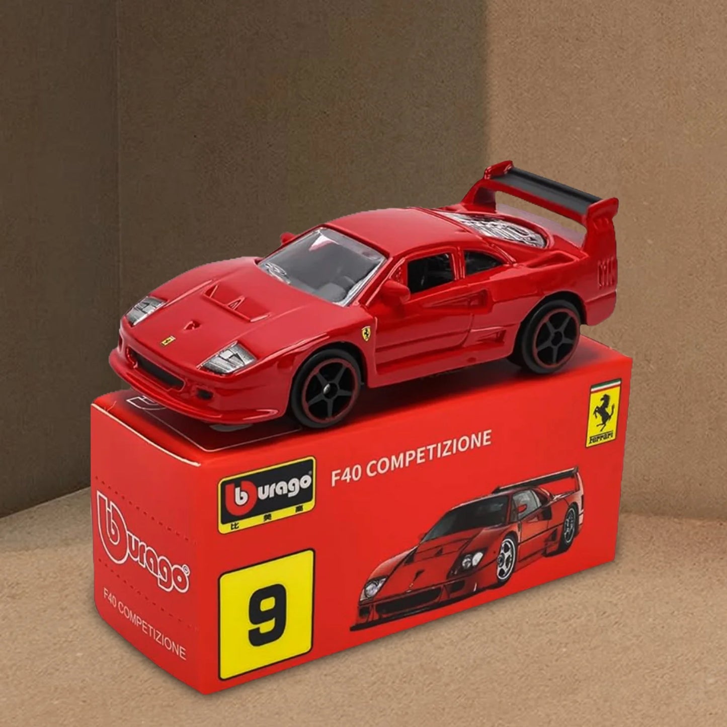 Bburago Ferrari F40 Competizione Diecast Model Car – 1:64 Scale Collectible