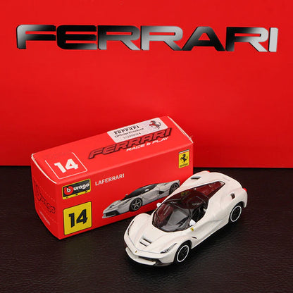 Bburago Ferrari LaFerrari Diecast Model Car – 1:64 Scale White Collectible