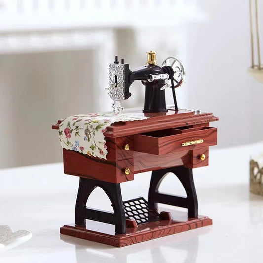 Big Size Vintage Sewing Machine Musical Showpiece – Home Décor & Gift