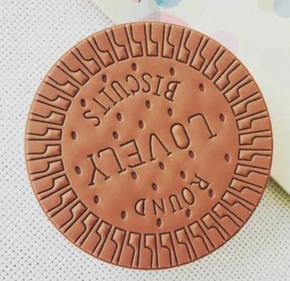 Biscuit-Shaped Pocket Diary – Round Notepad, Fun Snack Design