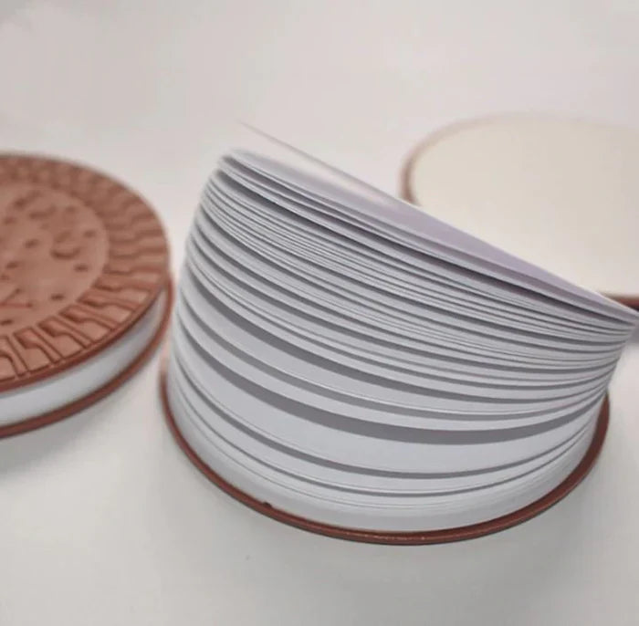 Biscuit-Shaped Pocket Diary – Round Notepad, Fun Snack Design