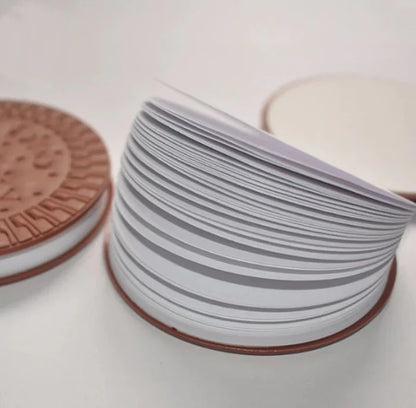 Biscuit-Shaped Pocket Diary – Round Notepad, Fun Snack Design