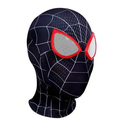 Black Venom Spider-Man Mask – Lycra Fabric Superhero Face Mask stretchable & Breathable