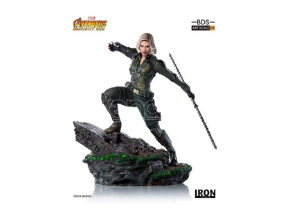 Black Widow Action Figure Statue with Combat Pose – Premium Collectible
