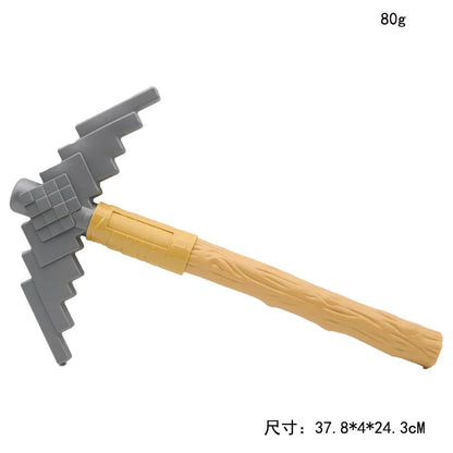 Block Craft Mining Pickaxe Prop – 41 cm Gaming Cosplay Collectible