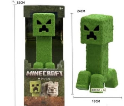 Block World Creeper Figure – 24 cm Gaming Display Collectible