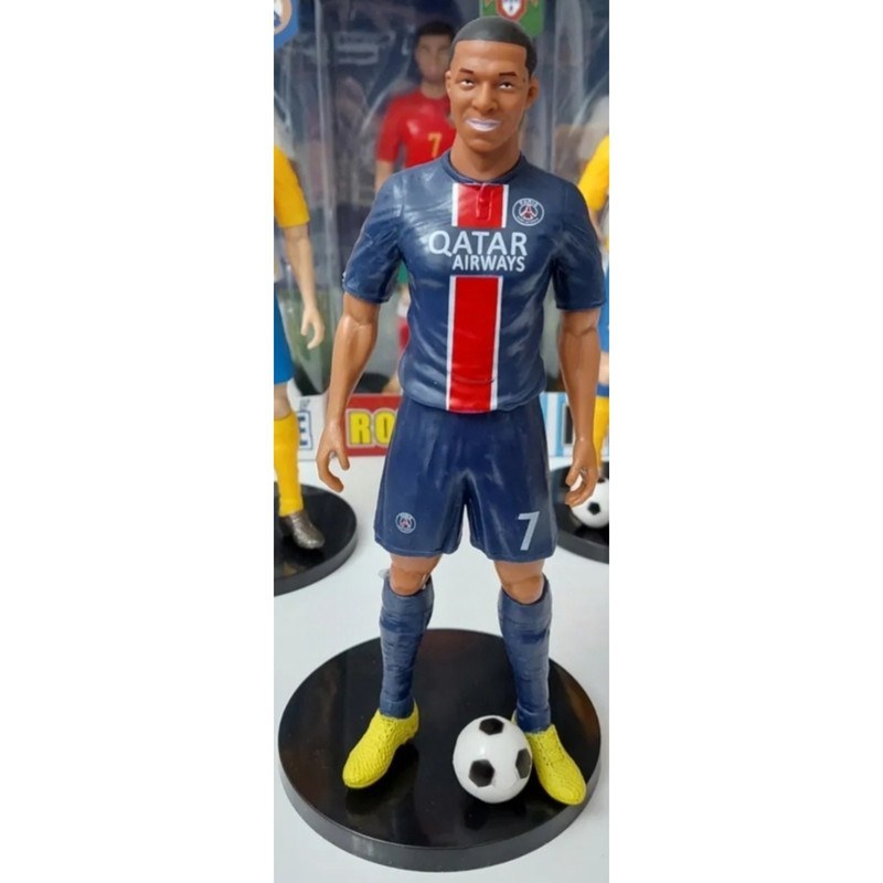 Blue Striker No.7 Football Star Figure – 21 cm PVC with Display Box