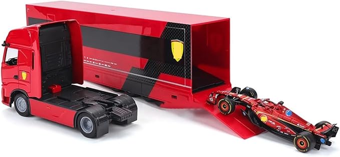 Buy Bburago Ferrari Racing Hauler & SF-24 F1 Car 1:43 Scale India