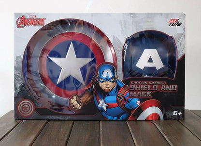 ZD Toys Captain America Shield & Mask Set For Kids – Cosplay Display Collection