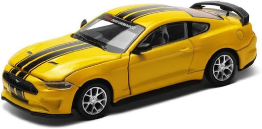 1:42 Ford Mustang GT 2018 DIY Assembly Diecast Car – Yellow