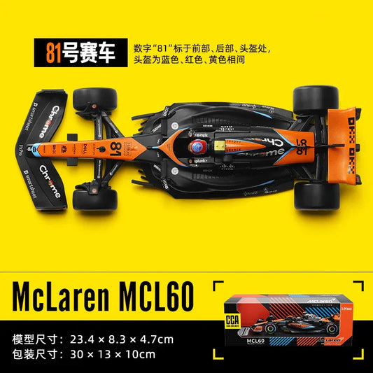 McLaren MCL60 Formula 1 Diecast Car 1:24 – Collectible Racing Model - Drakon Lifestyle India