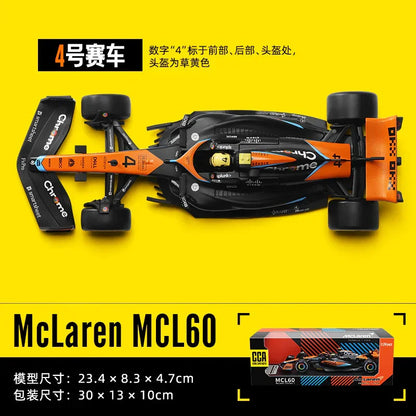 McLaren MCL60 Formula 1 Diecast Car 1:24 – Collectible Racing Model - Drakon Lifestyle India