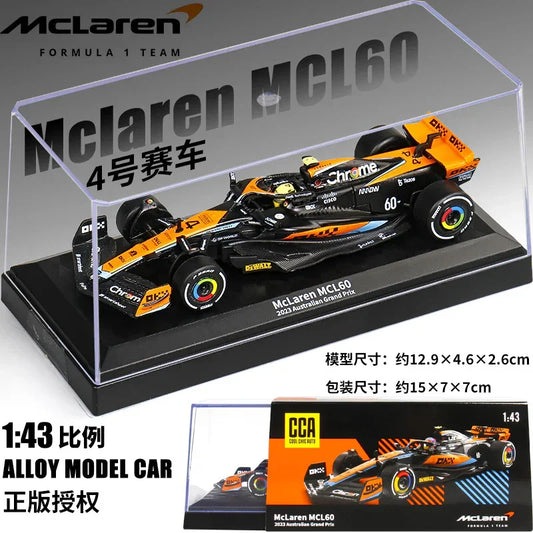 McLaren MCL60 1:43 Scale Formula 1 Model Car – 2023 Edition (#81 & #4) - Drakon Lifestyle India