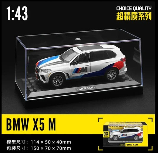 BMW X5 M 1:43 Scale Diecast Model Car with Acrylic Display Box