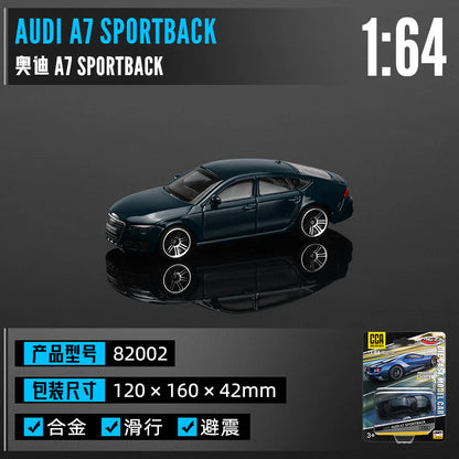 1:64 Audi A7 Sportback Diecast Model Car – Blue